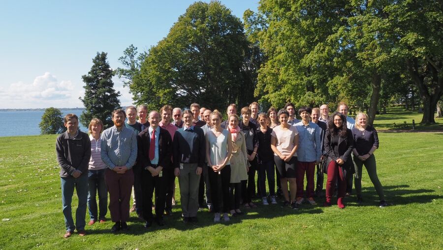 Group photo of participants on the lawn of Örenäs Slott